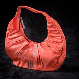 NWT Badgley Mischka | Coral Pleated Hobo